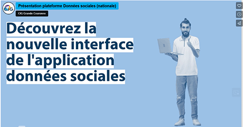 Dcouvrez la nouvelle interface de l'application donnes sociales en vido